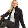 Bench Damen Sherpa Fleece Jacke Schwarz