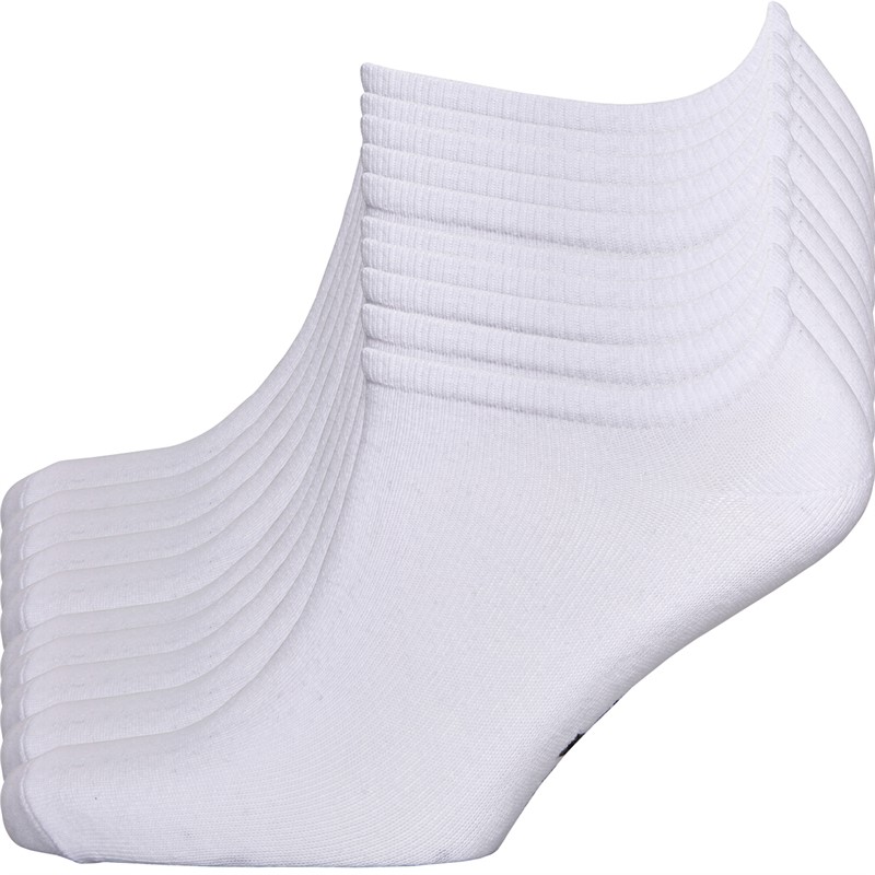 Bench Mens Cagney Ten Pack Trainer Liner Socks White