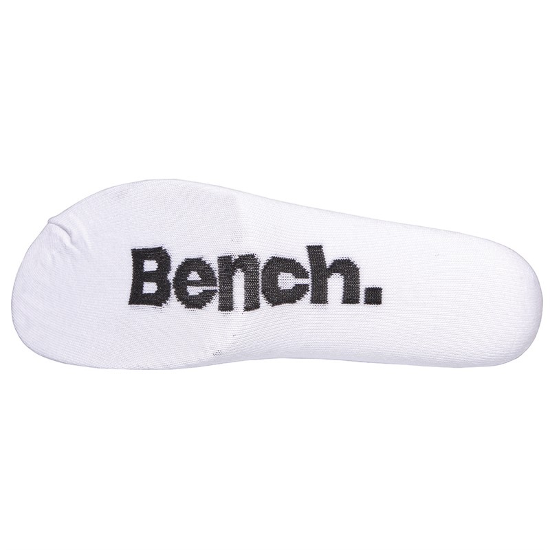 Bench Mens Cagney Ten Pack Trainer Liner Socks White