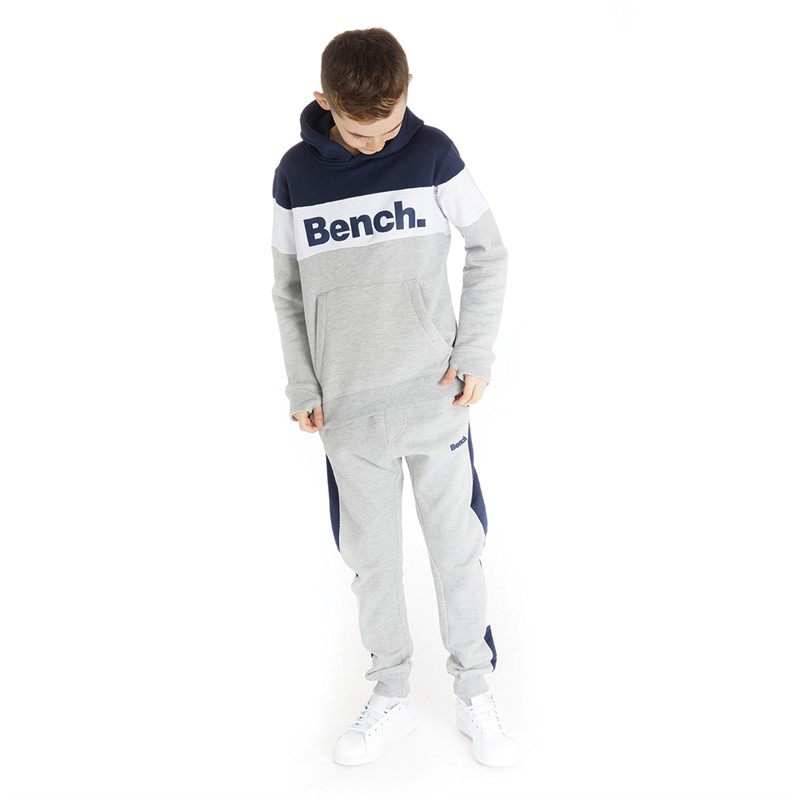 Bench Boys Platwood Tracksuit Grey Marl