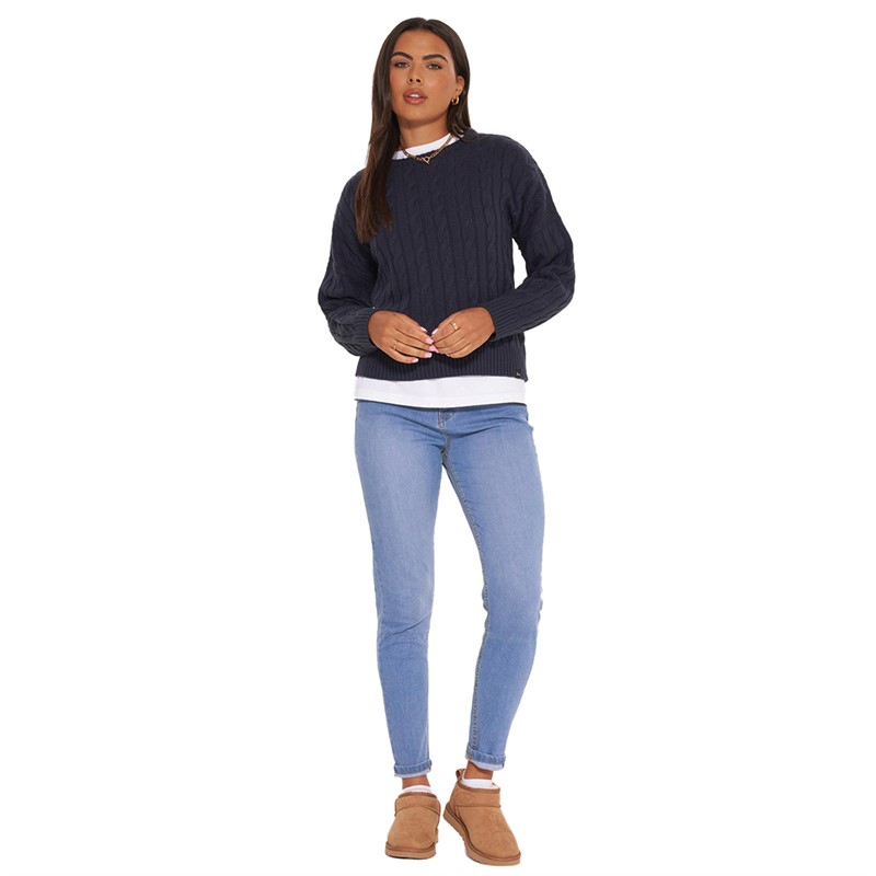 Bench Damen Cecily Pullover Marineblau