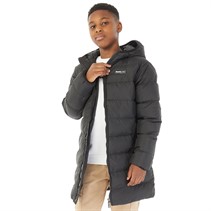 Bench Boys Longer Length Puffer Jacket Black