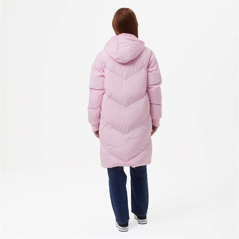 Bench Junior Girls Whimsy Long Length Jacket Candy Pink