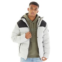 Bench Mens Tomero Padded Jacket Frost Grey