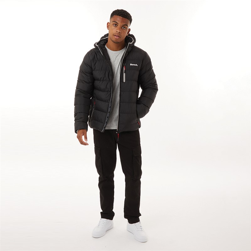 Bench Herren Gaudino Pufferjacke Schwarz