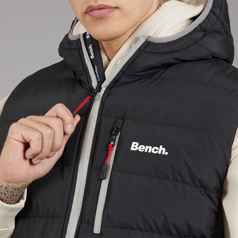 Bench Gilet matelassé à Capuche Homme Noir