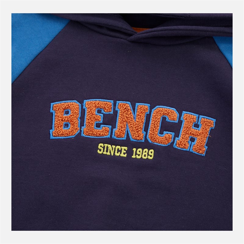 Bench Junge College Boucle Hoodie und Jogginghose Trainingsanzug Dunkelblau