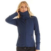 Bench Womens Funnel Microfleece Track Top Navy