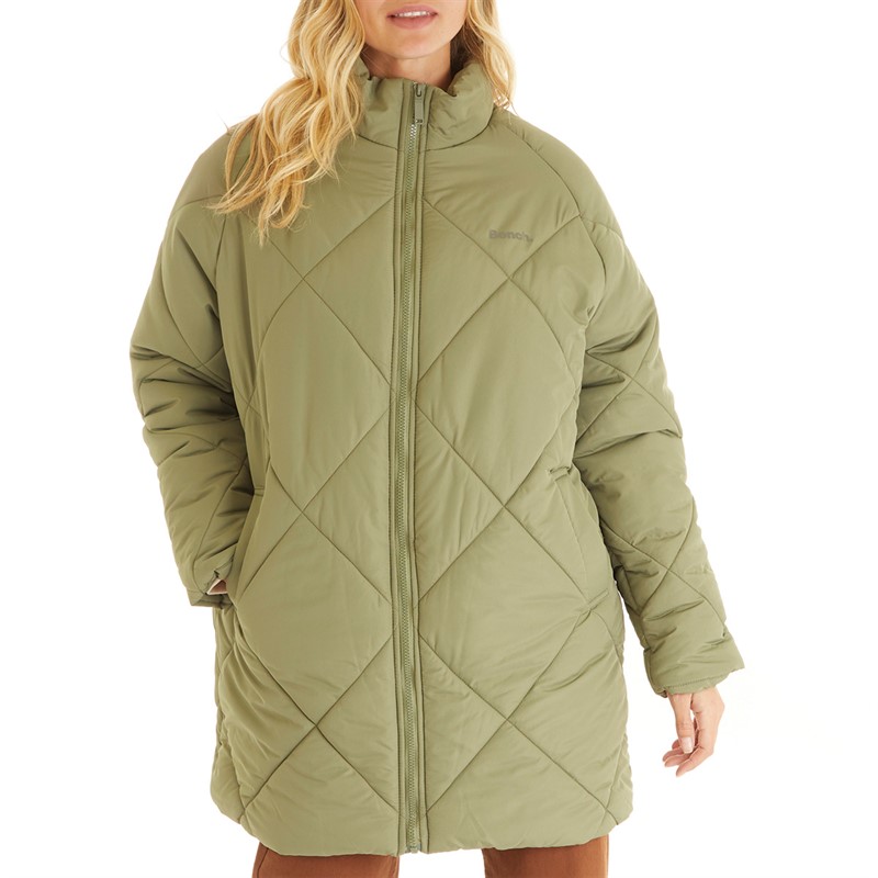 Bench Womens Yarah Puffer Jacket Khaki