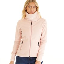 Bench Womens Funnel Microfleece Track Top Rose