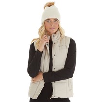 Bench Dame Avah Quiltet Veste Guldbeige