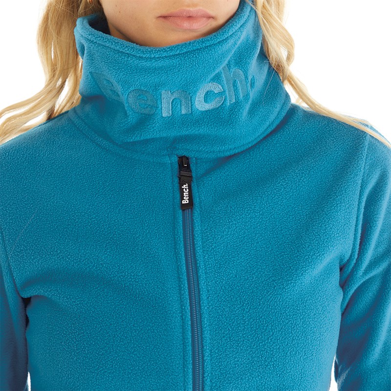 Bench Sweat-Shirt à col cheminée en micropolaire Bleu vif femme