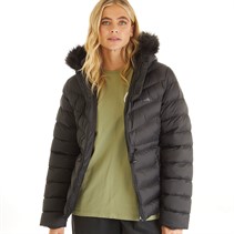 Bench Dames Inken Puffer Jas Zwart