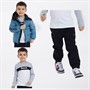 Bench Boys Puffer Coat T-Shirt And Cargo Trousers Set Black