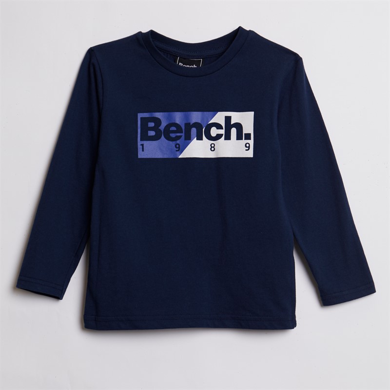 Bench Boys Puffer Gilet T-Shirt And Jeans Set Blue