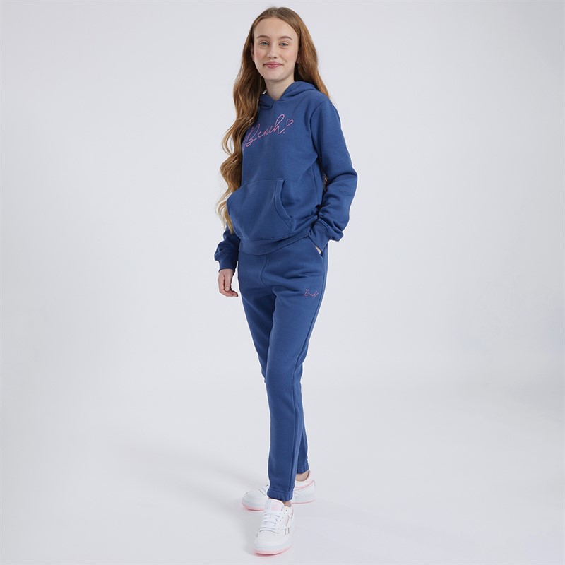 Girls navy blue tracksuit on sale