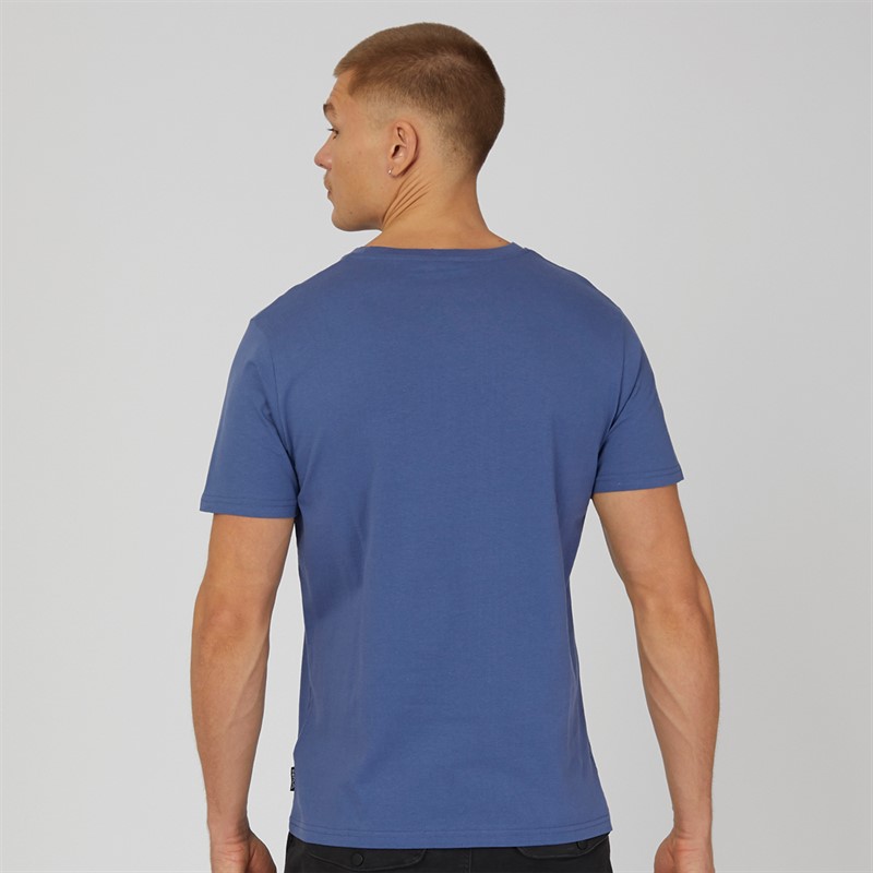 Bench T-Shirt Worsley Herren Mittelblau