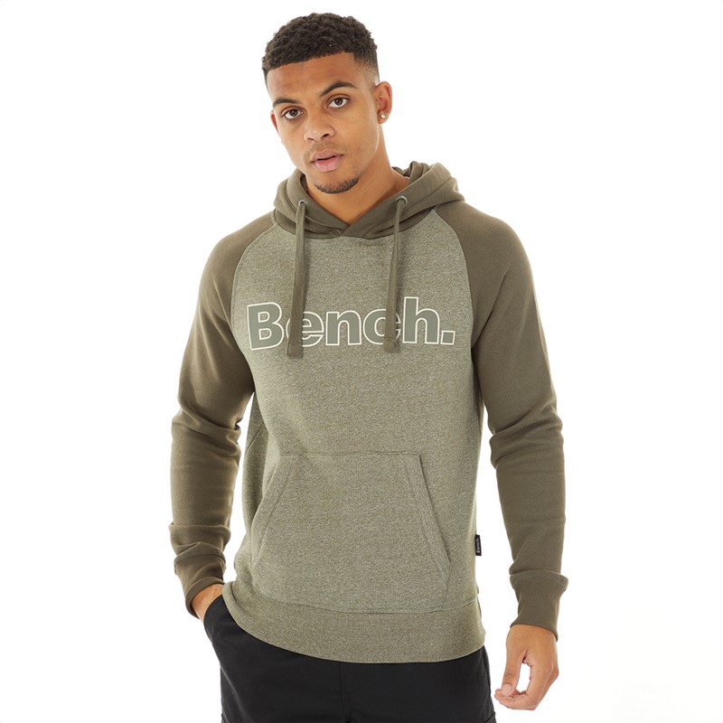 Bench Mens Saltney Hoodie Khaki Green