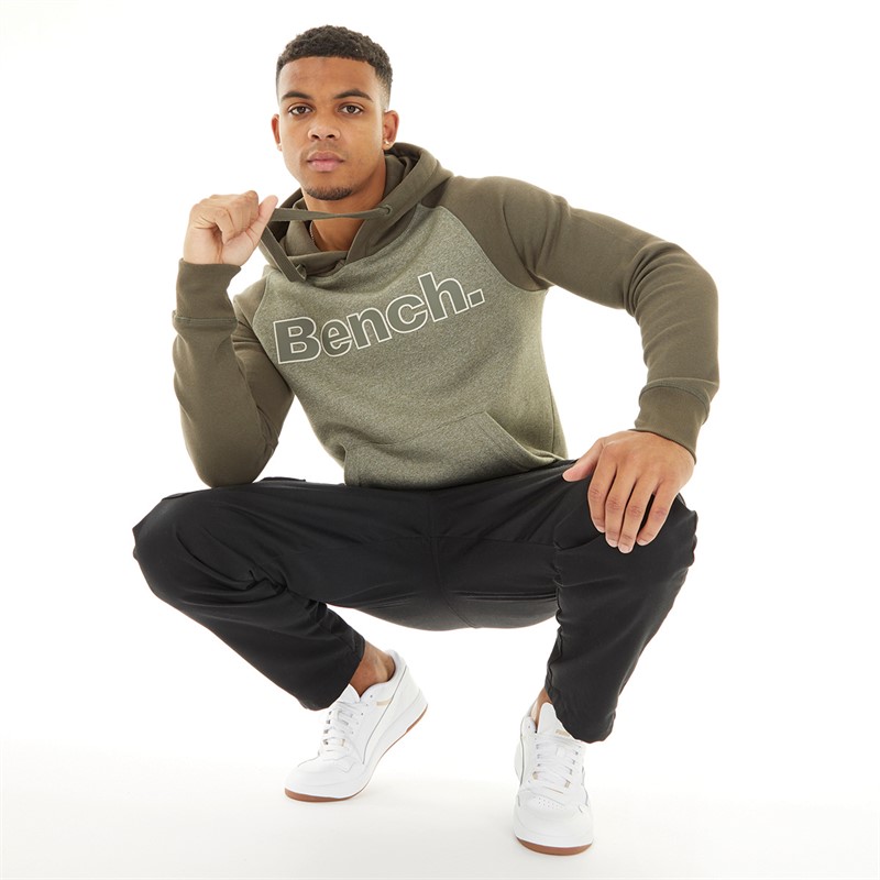 Bench Mens Saltney Hoodie Khaki Green