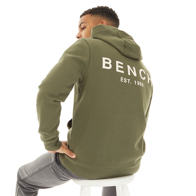 Bench Mens Mobbley Hoodie Khaki