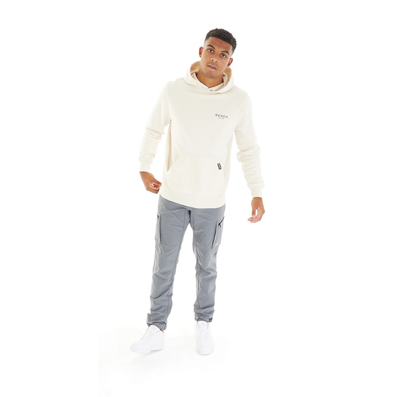 Bench Mens Mobbley Hoodie Ecru