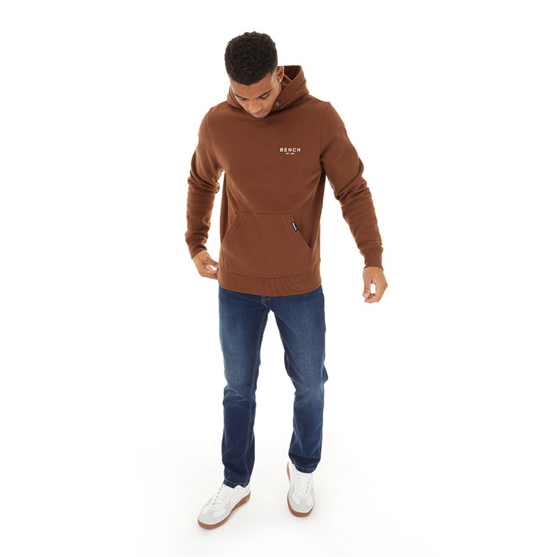 Bench Mens Mobbley Hoodie Sepia