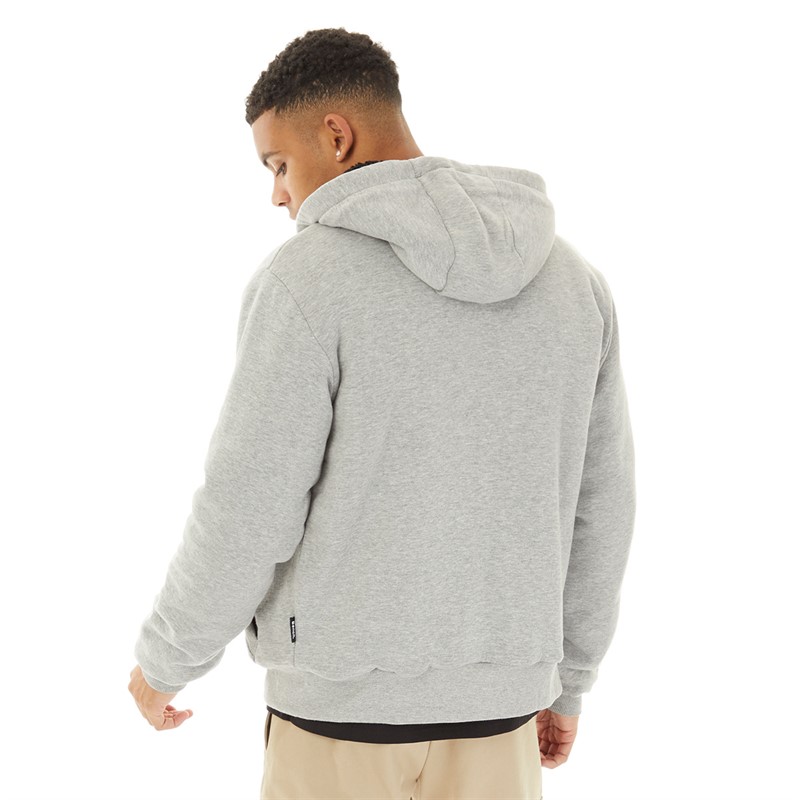 Bench Mens Baraz Hoodie Grey Marl