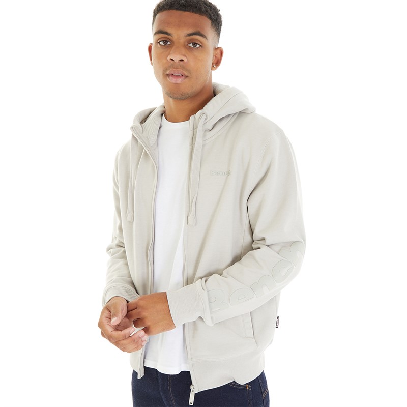 Bench Mens Braxton Hoodie Frost Grey