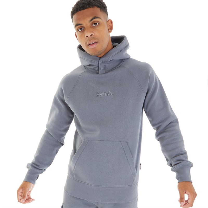 Bench Heren Sankey Hoodie Staal Grijs