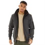 Bench Herren Avett Gestrickter Hoodie Anthrazit Melange