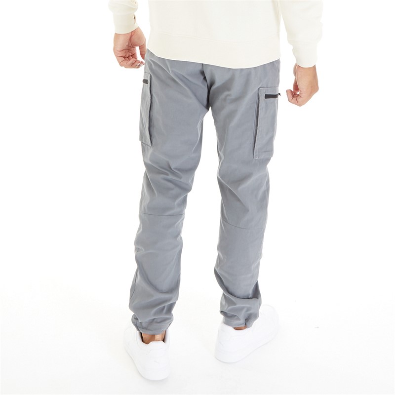 Bench Mens Fontella Cargo Pants Steel Grey