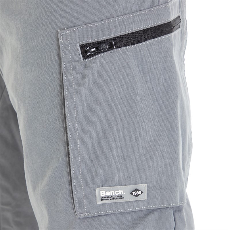 Bench Mens Fontella Cargo Pants Steel Grey