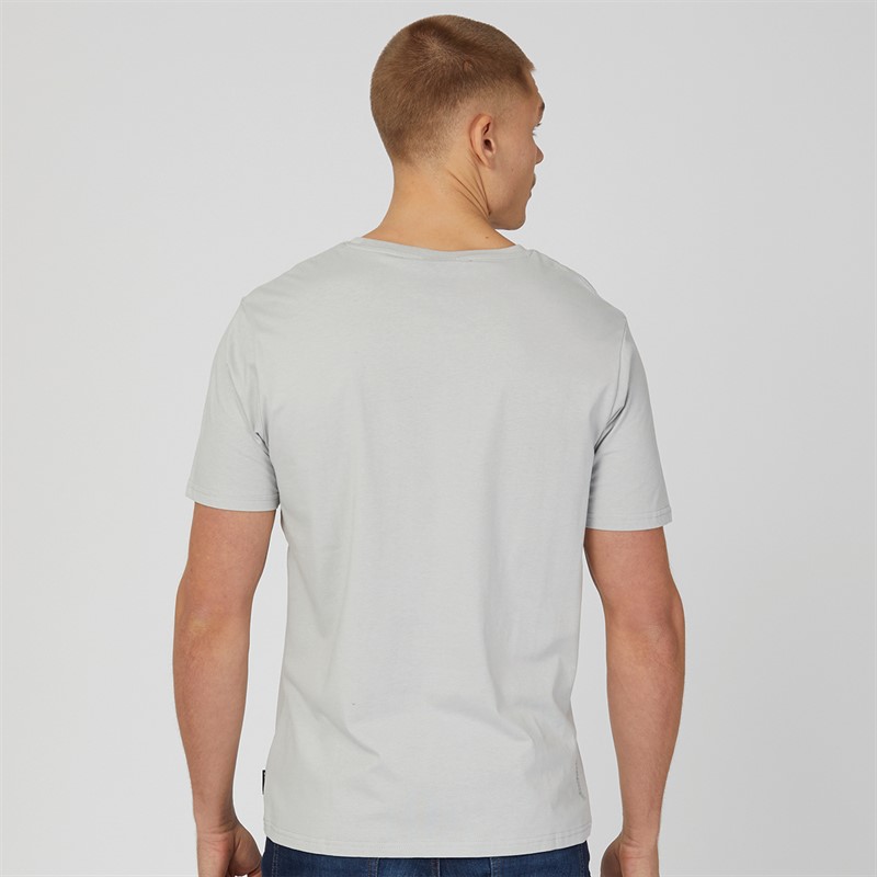 Bench Mens Worsley T-Shirt Frost Grey