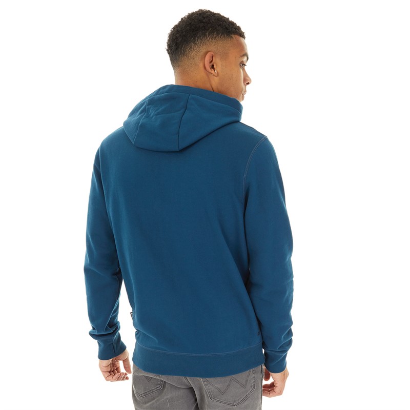 Bench Mens Skinner Spots Hoodie Dusty Teal