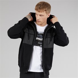 Buy Bench Mens Minski Knitted Hoodie Black