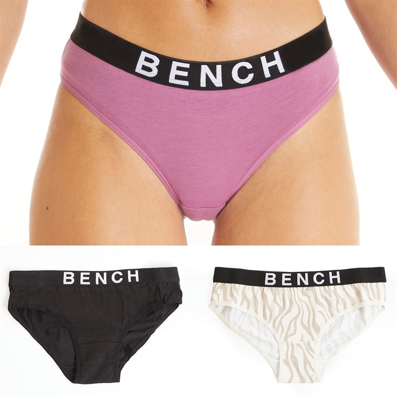 Bench Damen Yori Drei-Pack Slips Mehrfarbig