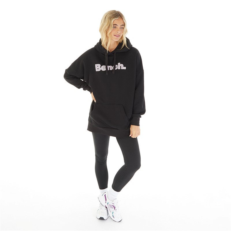 Bench Womens Dayla Oversized Hoodie Black