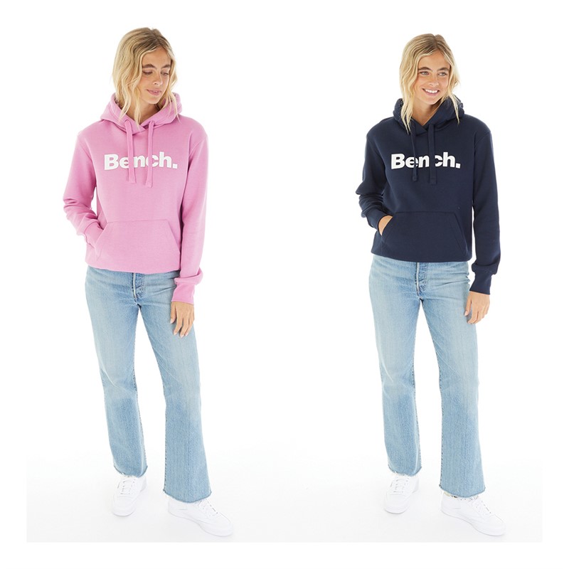 Bench Womens Ingra Two Pack Hoodies Bright Lavender/Navy