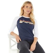 Bench T-shirt à manches longues Wendi femme, Marine/blanc