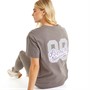 Bench T-Shirt Damen Gauff Dunkel Anthrazit