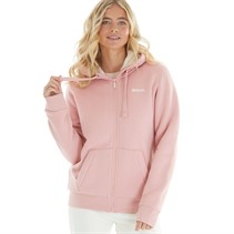 Bench Dame Mintz Teddyforet Zip-gennem Hoodie Blush