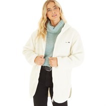 Bench Womens Brilli Borg Jacket Winter White