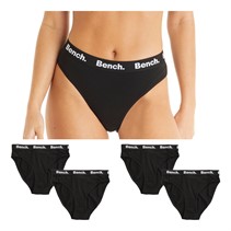 Bench Womens Adde Five Pack Briefs Black