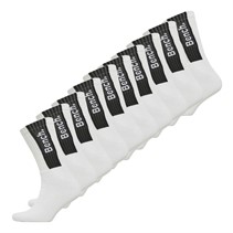 Bench Mens Sopranoten Ten Pack Socks White/Black