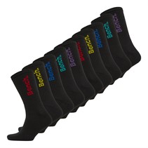 Bench Mens Axon Ten Pack Crew Socks Black/Multi