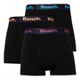 Bench Mens Rubeny Three Pack Boxer Shorts Black