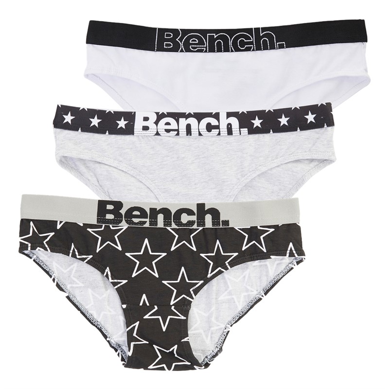 Bench Womens Starlight Three Pack Briefs Multi