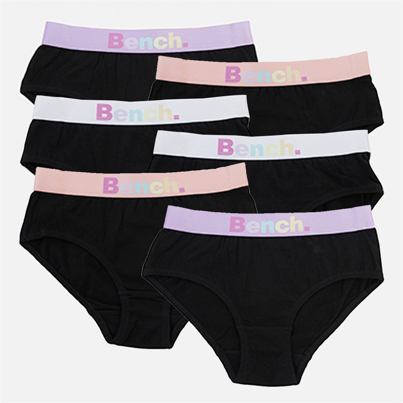 Bench Girls Kornelia Six Pack Briefs A Black