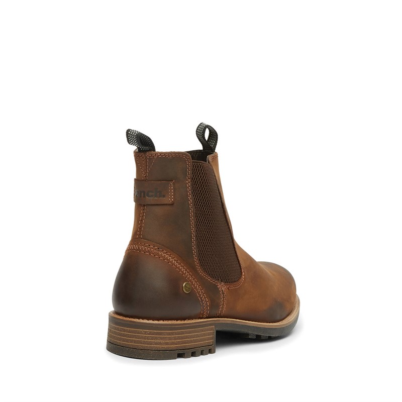 Bench Mens Newton Chelsea Boots Chestnut