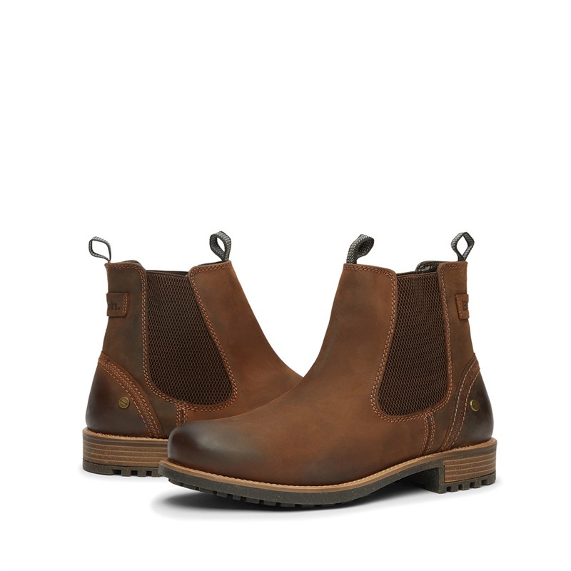 Bench Mens Newton Chelsea Boots Chestnut